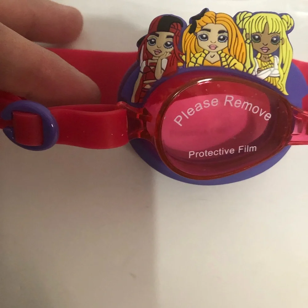 Rainbow High new in box swim goggles with rainbow high girls pink purple swim‎